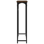 vidaXL Table console chêne marron 75x19 5x75 cm bois d'ingénierie