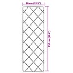 vidaXL Tapis d'extérieur marron 80x250 cm PP