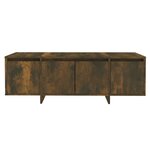 vidaXL Meuble TV chêne fumé 120x30x40 5 cm bois d'ingénierie