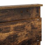 vidaXL Tête de lit Chêne fumé 120 cm Bois d'ingénierie