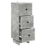 vidaXL Armoire à tiroirs Gris béton 33 x 34 5 x 90 cm