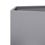 vidaXL Jardinière hexagone 138x120x45 cm acier galvanisé