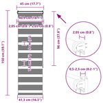 vidaXL Store zèbre gris clair largeur du tissu 40 9 cm polyester