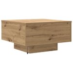 vidaXL Table Basse chêne artisanal 55 x 55 x 31 cm Bois d'ingénierie
