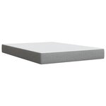 vidaXL Sommier à lattes de lit avec matelas Gris clair 140x190cm Tissu