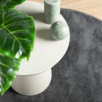 vidaXL Tapis OVIEDO à poils courts anthracite Ø 120 cm