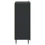 vidaXL Buffet avec tiroir Noir 66 x 34 5 x 91 5 cm Bois d'ingénierie