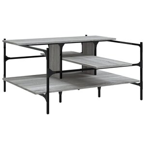 vidaXL Table basse sonoma gris 100x100x48 5 cm bois d'ingénierie
