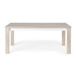 GAMI - Table avec allonge - Décor chene - L 180/240 x P 90 x H 70 cm - Made in France - OLERON