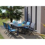 Chaises pliante jardin en aluminium elegance (lot de 2)