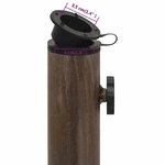 vidaXL Socle de parasol Bronze 44x44x31 cm Fonte