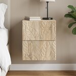 vidaXL Cabinet de chevet mural Chêne Sonoma 34 5 x 33 x 40 cm