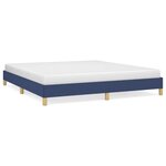 vidaXL Cadre de lit sans matelas bleu 180x200 cm tissu