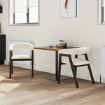 vidaXL Chaises de salle à manger 2 Pièces Marron Clair 54 x 57 x 73 cm