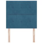 vidaXL Tête de lit Bleu foncé 100 cm Velours