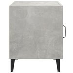 Vidaxl table de chevet gris béton bois d'ingénierie