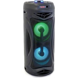 INOVALLEY KA02- Enceinte lumineuse Bluetooth 400W - Fonction Karaoké - 2 Haut-parleurs - Lumieres LED synchronisées  - Port USB