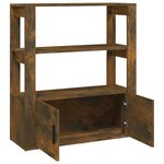 vidaXL Buffet Chêne fumé 80x30x90 cm Bois d'ingénierie