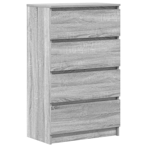 vidaXL Buffet Sonoma gris 60x35x98 5 cm Bois d'ingénierie