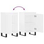 vidaXL Buffet blanc 40x35x70 cm bois d’ingénierie