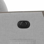 vidaXL Fauteuil inclinable électrique gris nuage tissu