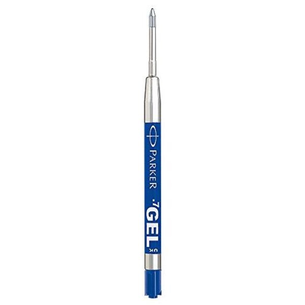 Recharge pour bille encre gel pointe moyenne encre bleu PARKER