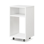 Classeur mobile classeur vertical roulant avec 2 etagères ouvertes support d'imprimante moderne sous le bureau avec roulettes verrouillables pour maison bureau blanc 20_0008289