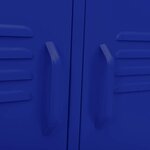 vidaXL Meuble TV Bleu marine 105x35x50 cm Acier