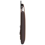 vidaXL Tête de lit suspendue Avec lumière LED Marron foncé PU antique