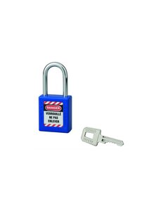 THIRARD - Cadenas de consignation LOTO Lockout Tagout 40 mm anse acier Ø 6 x 38 mm bleu