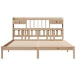 vidaXL Lit bibliothèque sans matelas 180x200 cm bois massif de pin