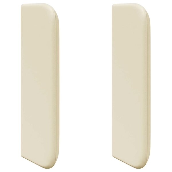 vidaXL Oreille de tête de lit Crème 40 5 x 40 5 x 4 cm PVC