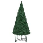 vidaXL Sapin de Noël artificiel avec support 500 cm Vert