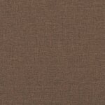 vidaXL Fauteuil avec repose-pied Marron 60 cm Tissu