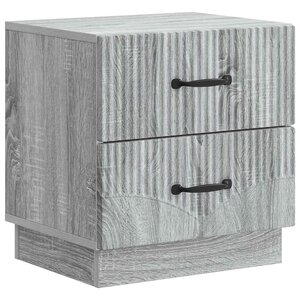 vidaXL Cabinet de chevet avec tiroir Sonoma gris 43 x 34 5 x 44 5 cm