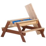 Axi table de pique-nique à sable/eau avec parasol