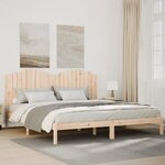 vidaXL Cadre de lit extra long sans matelas 180x220 cm bois massif