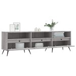 vidaXL Meuble TV sonoma gris 150x30x44 5 cm bois d'ingénierie