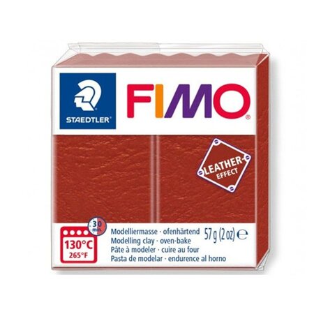 Pâte Fimo Cuir 57 g Leather Effect Rouille 8010.749