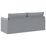 vidaXL Canapé Gris clair 196 x 82 x 85 cm tissu