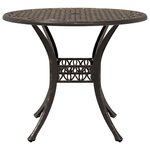 vidaXL Ensemble de salle à manger pour jardin 5 Pièces Bronze Aluminium
