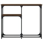 vidaXL Table console chêne marron 90x22 5x75 cm bois d'ingénierie