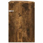 vidaXL Table d'appoint Chêne fumé 39 7 x 39 7 x 60 cm