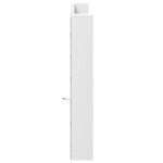 vidaXL Armoire tête de lit avec LED blanc 200x16 5x103 5 cm