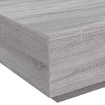 vidaXL Table basse sonoma gris 80x80x31 cm bois d'ingénierie