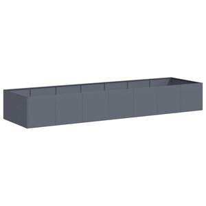 vidaXL Jardinière anthracite 280x80x40 cm acier