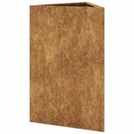 vidaXL Jardinière triangulaire 50x43x75 cm acier corten