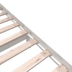 vidaXL Cadre de lit sans matelas blanc bois massif 160x200 cm