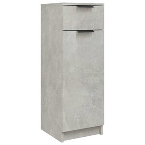 vidaXL Armoire de salle de bain gris béton 32x34x90 cm