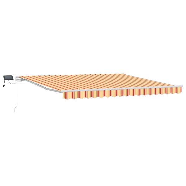 vidaXL Auvent Rétractable avec jaune et orange 400 ×300 cm tissu